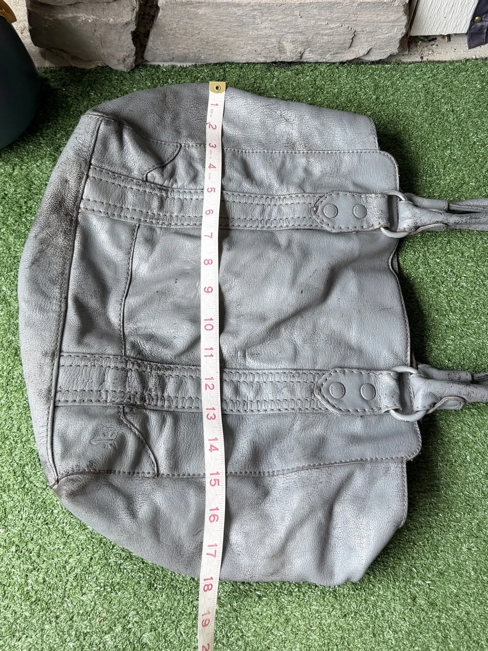 Frye Melissa Tote Ice Grey Leather Women’s Shoulder Bag